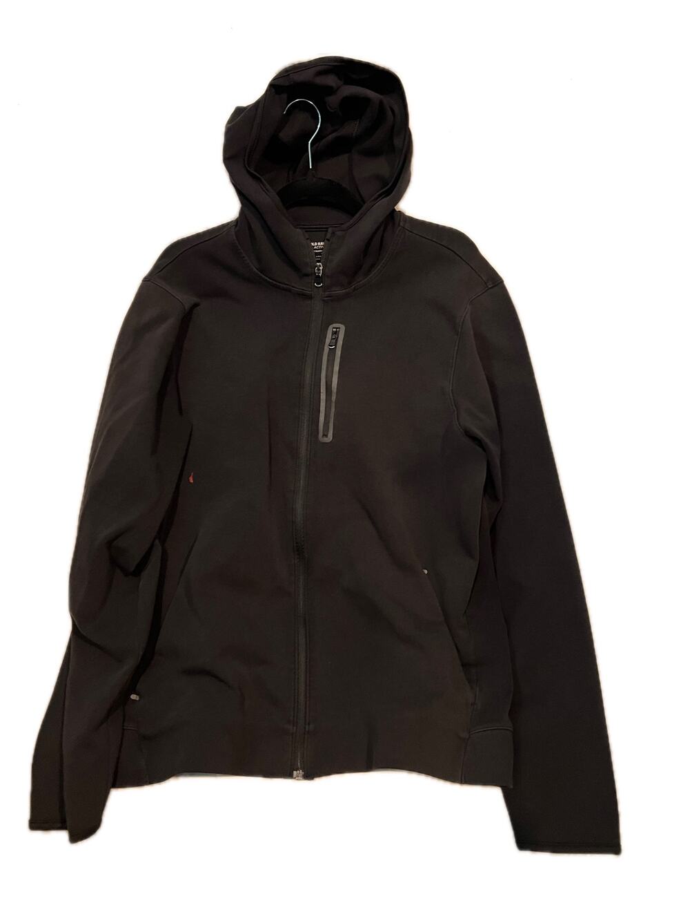 Old Navy Active Dynamic Fleece Black Full Zip Hoodie Mens XL